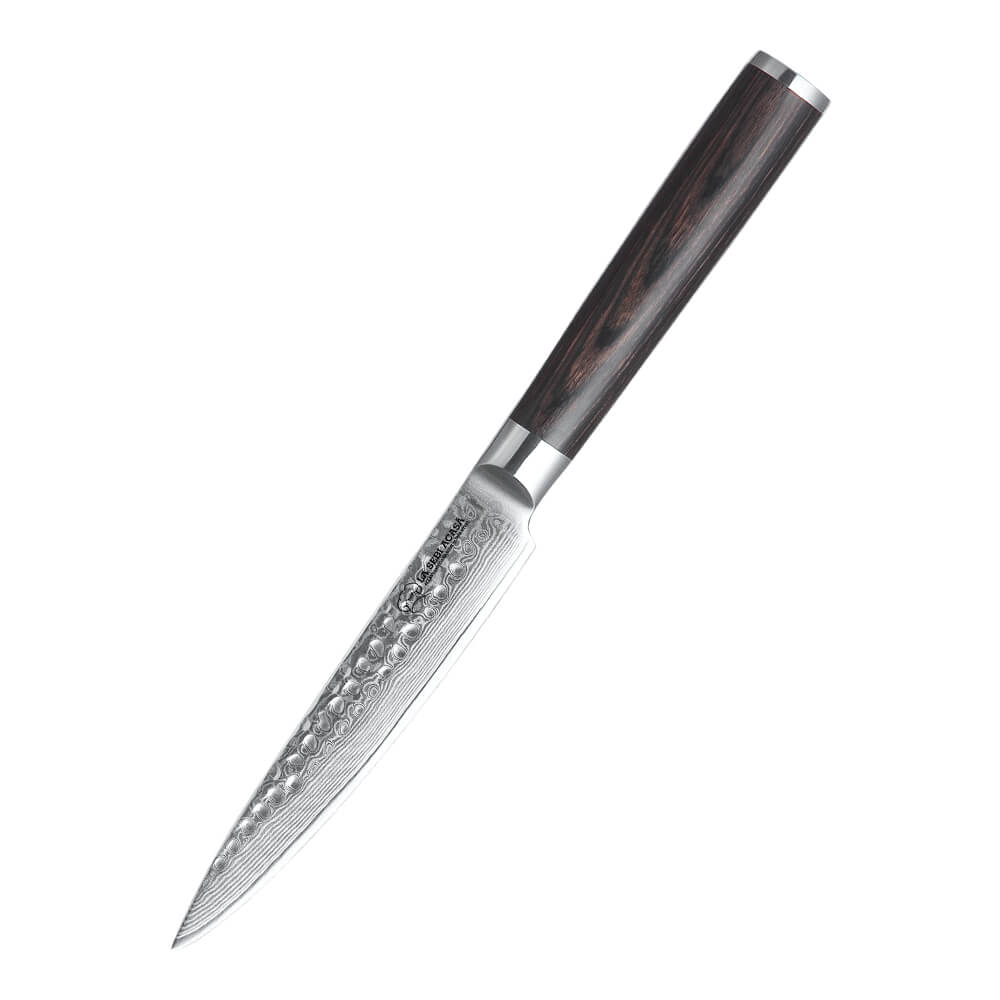 LSA-CU1 Cutit utilitar La Sebi Acasa, otel de damasc VG10, 12 cm - imagine 1