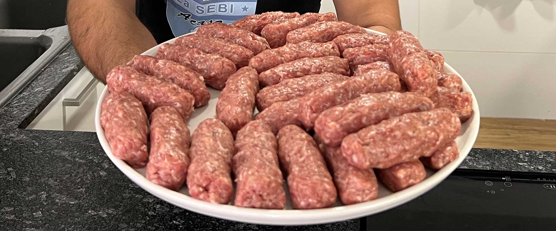 mititei din carne de vita si porc