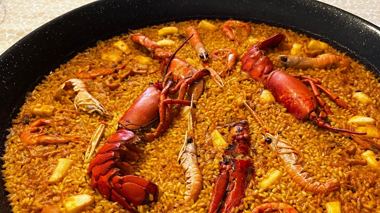 paella cu fructe de mare