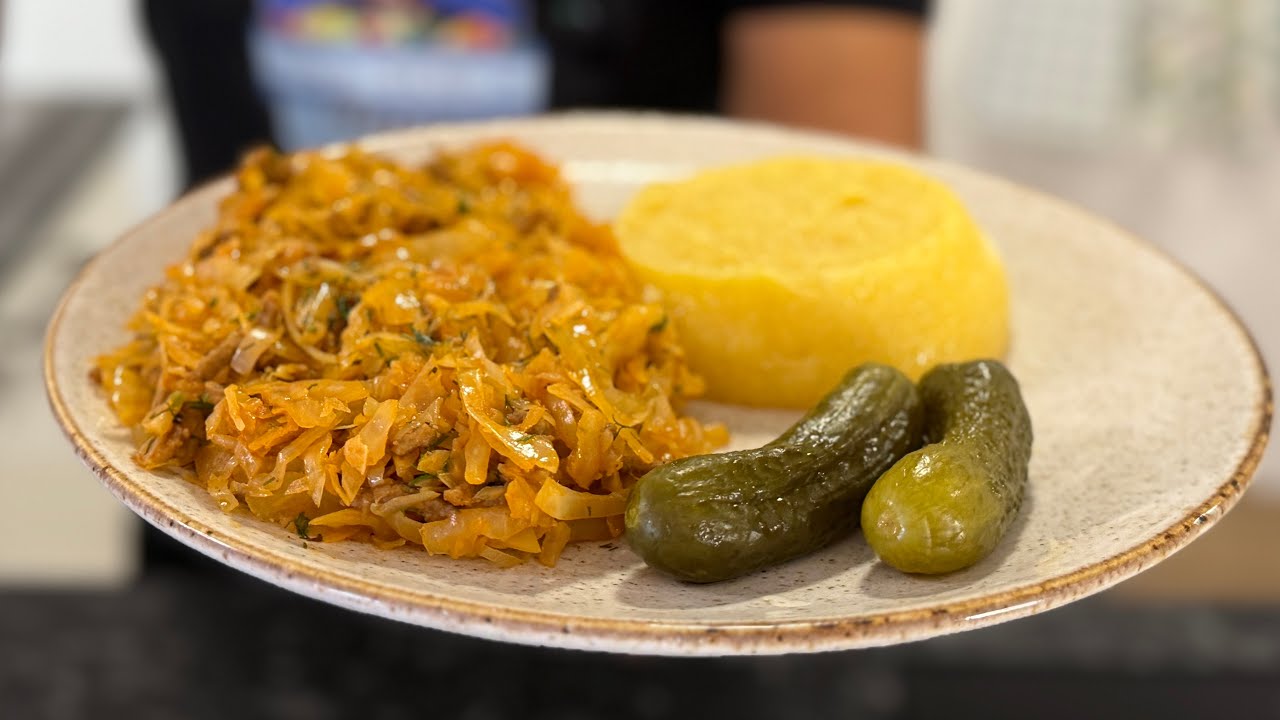 Varza dulce scazuta ( cu carne tocata)