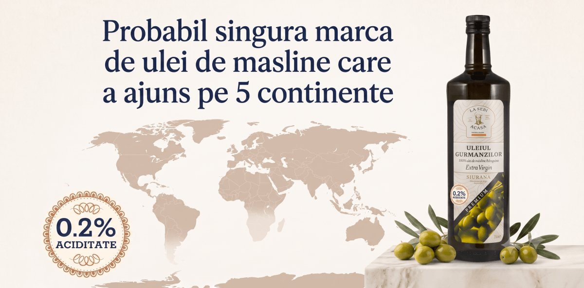 banner cu ulei de masline pe 5 continente banner cu ulei de masline pe 5 continente