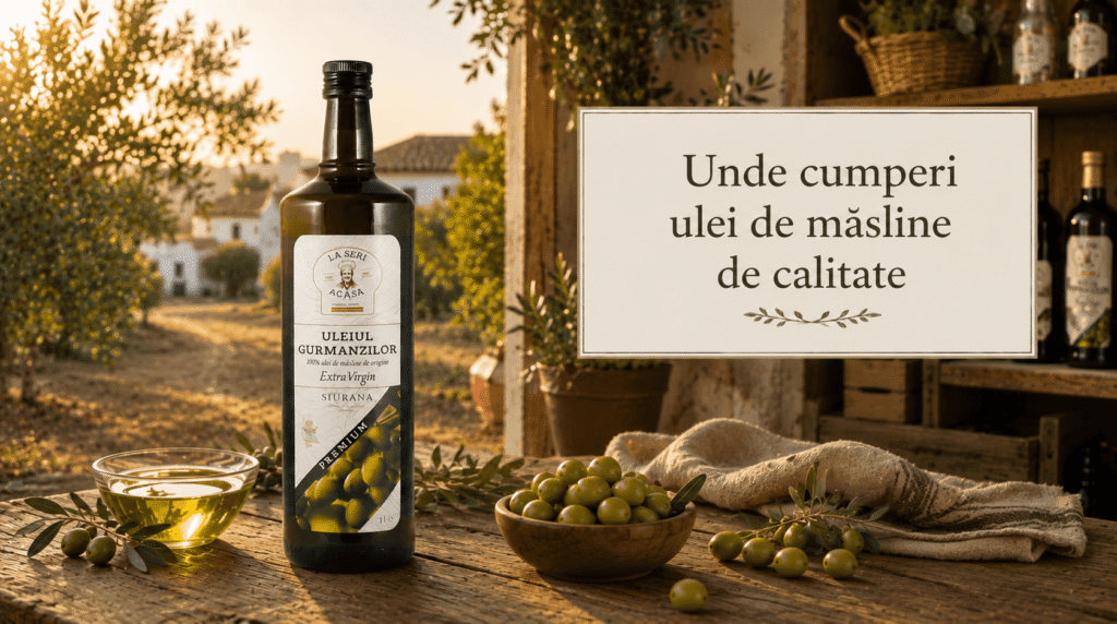 Unde cumperi ulei de masline de calitate fara sa platesti in plus