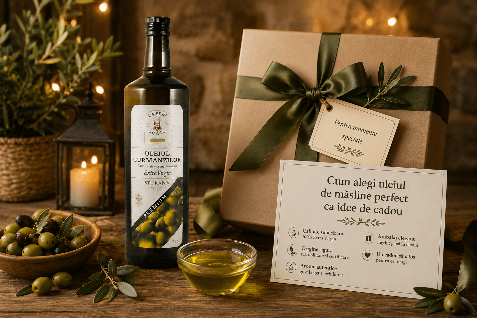 ulei de masline cadou